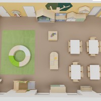 Vizualizace herny a ložnice – fotografie