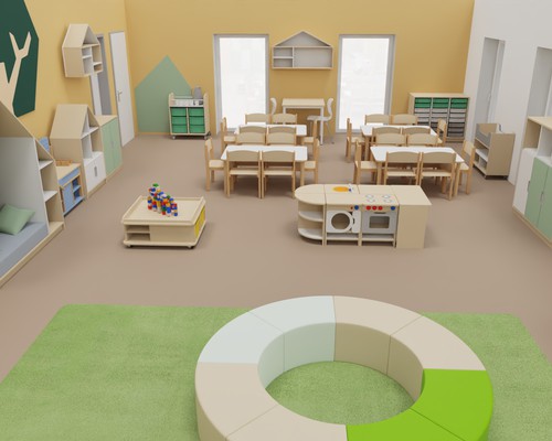 Vizualizace herny a ložnice