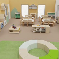 Vizualizace herny a ložnice – fotografie