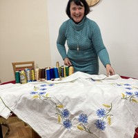 Beseda s paní Blankou Chládkovou - vyšívání praporů, krojů a jiných věcí – fotografie