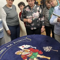 Beseda s paní Blankou Chládkovou - vyšívání praporů, krojů a jiných věcí – fotografie